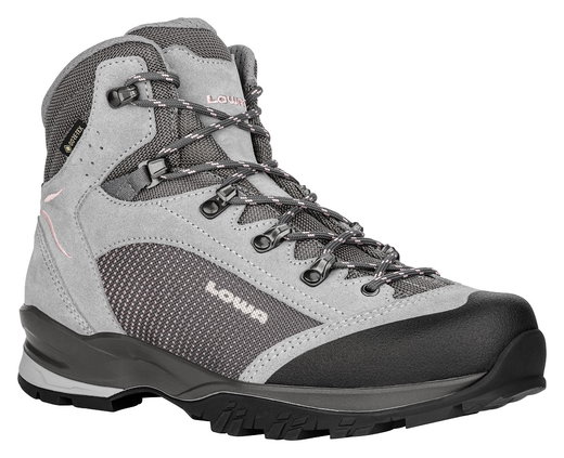 Lowa Wanderschuhe Tucana GTX (Trekking, Spaltleder-Textil) grau/koralle Damen